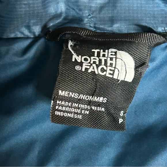 The North Face Jacket Men’s Small Blue Thermoball Eco Quilted Puffer Winter Coat - Picture 8 of 10